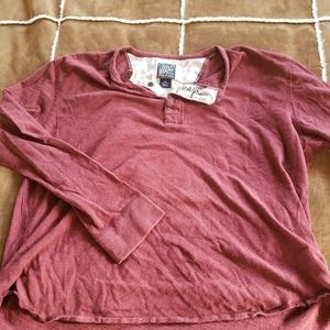 Maroon Lucky Henley XXL
